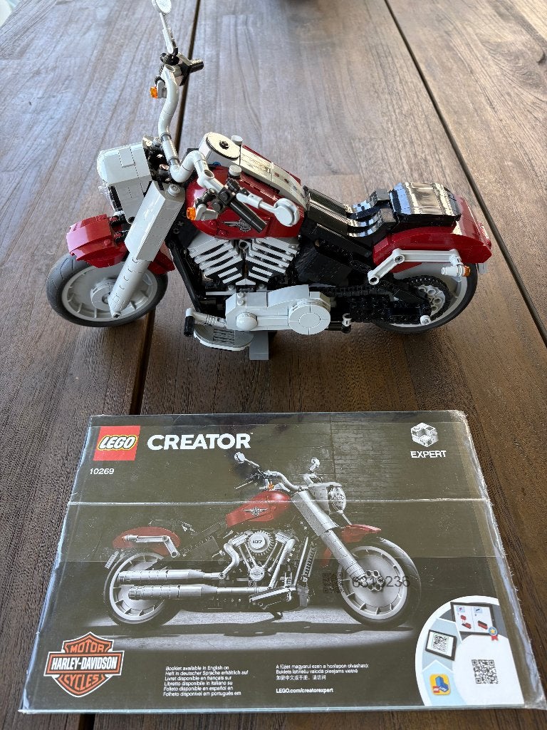 Lego Harley Davidson Fat Boy, Kinderen en Baby's, Lego, Compleet, Ophalen of Verzenden, Zo goed als nieuw