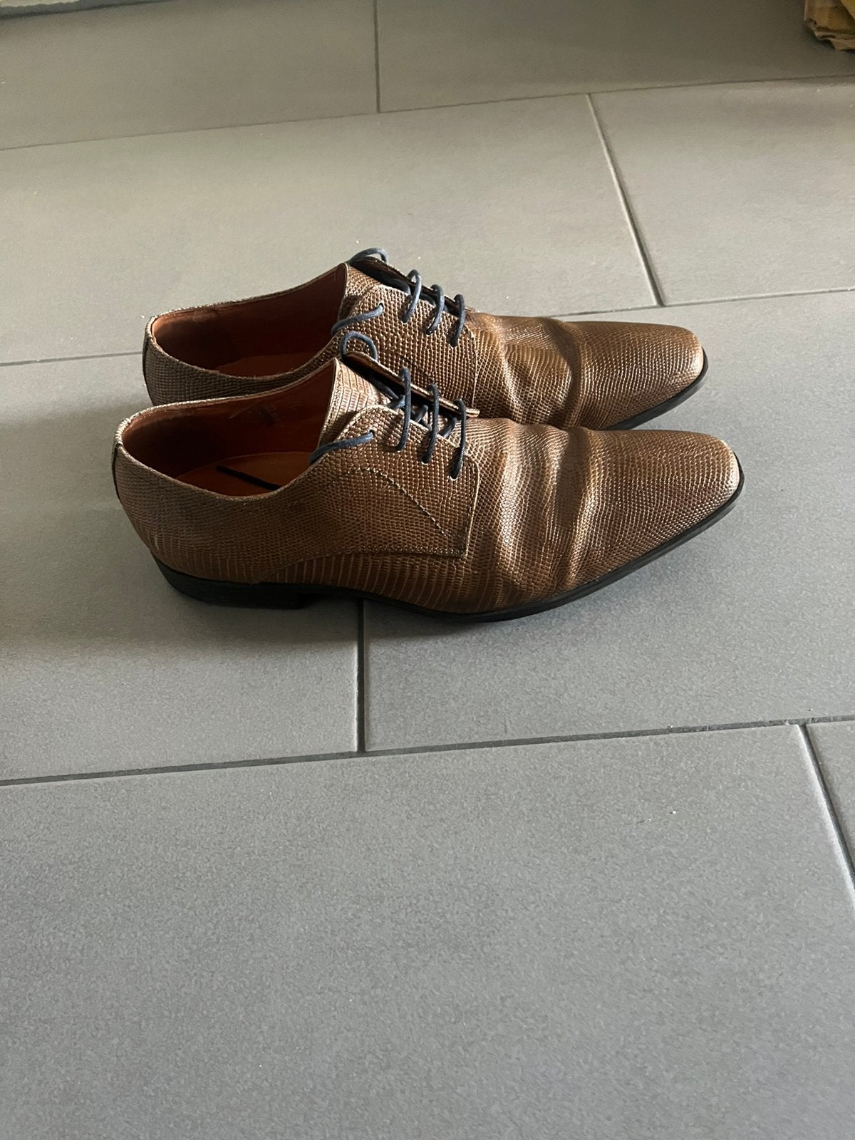 Van Lier schoenen, Kleding | Heren, Bruin, Ophalen of Verzenden, Zo goed als nieuw, Veterschoenen