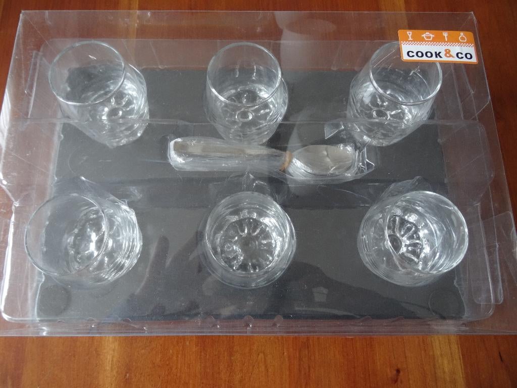 Amuse glaasjes incl. lepeltjes nieuw, Ophalen of Verzenden, Nieuw