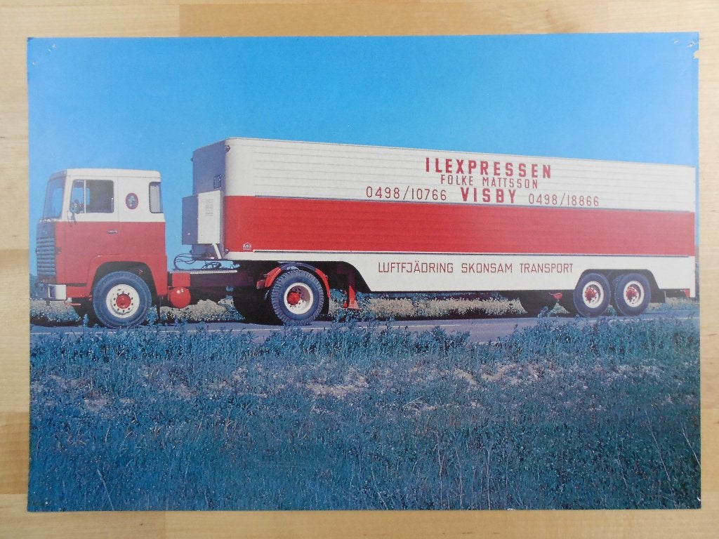 Scania LB110 1970 Technische Specificatie Brochure LB 110, Ophalen of Verzenden, Zo goed als nieuw, Overige merken, Scania