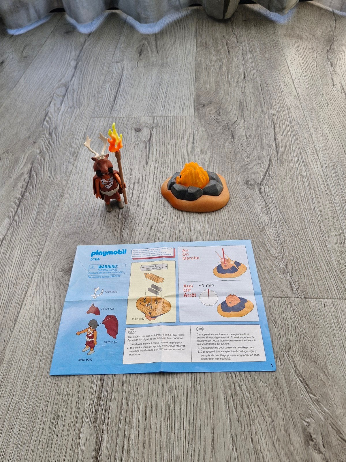 Playmobil 5164 Bosbewoner met kampvuur, Ophalen of Verzenden, Zo goed als nieuw
