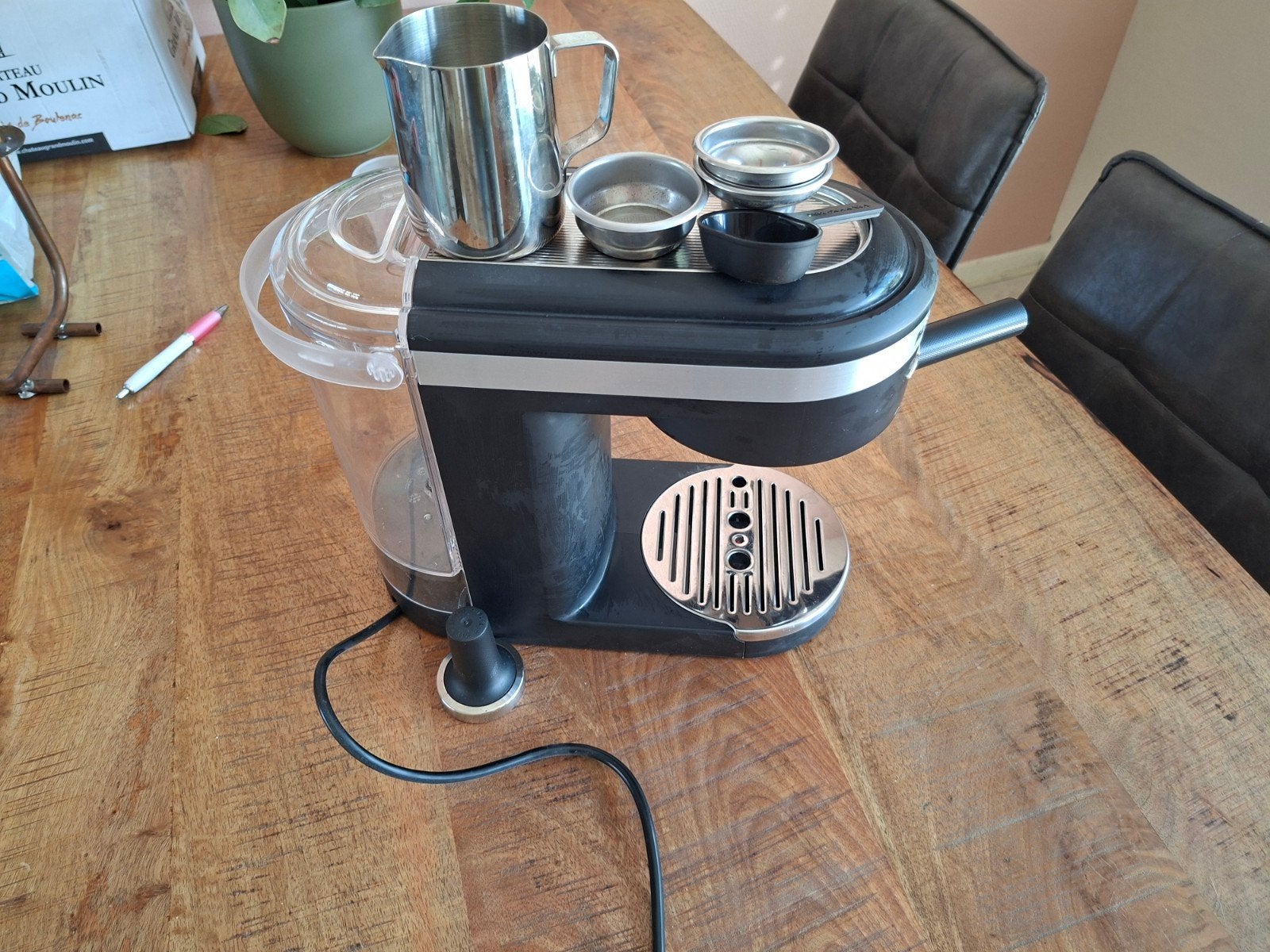 KitchenAid Espresso Apparaat - Zo goed als nieuw, Ophalen, Espresso apparaat, Gemalen koffie, Zo goed als nieuw
