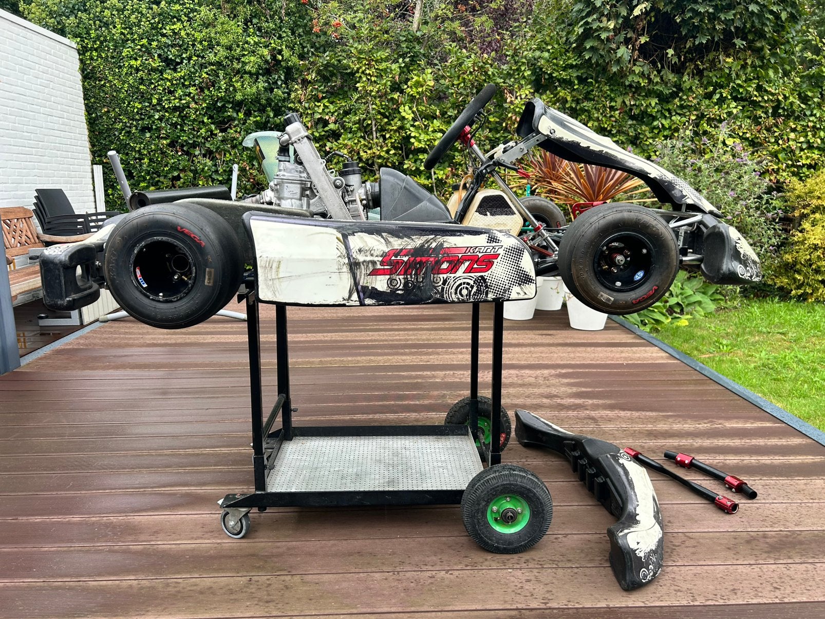 Simons Streetfighter kart junior Max, Rotax Max € 980, Ophalen, Gebruikt, Kart