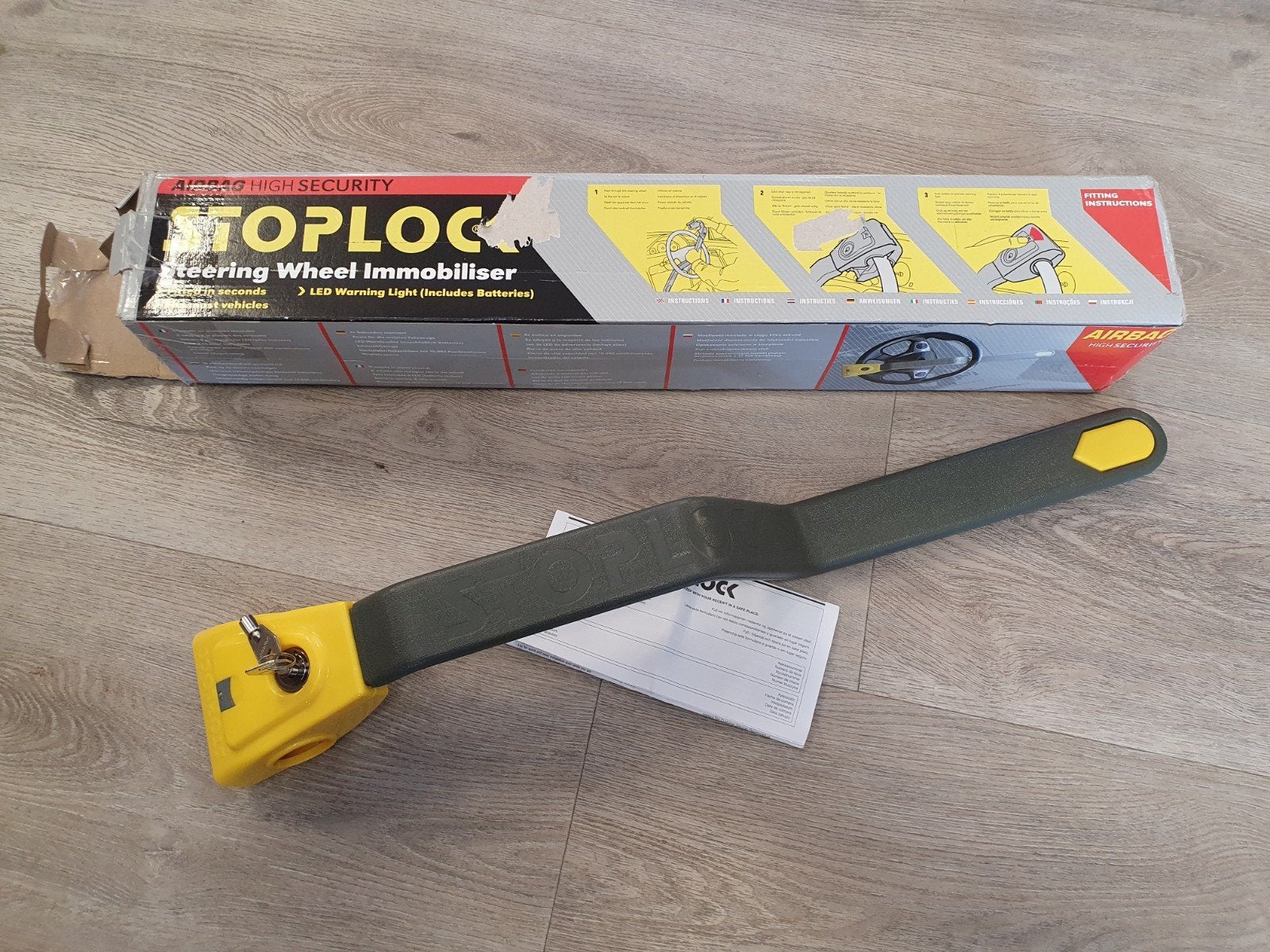 Stoplock Airbag Stuurslot met LED - Hoge Beveiliging, Ophalen of Verzenden, Nieuw