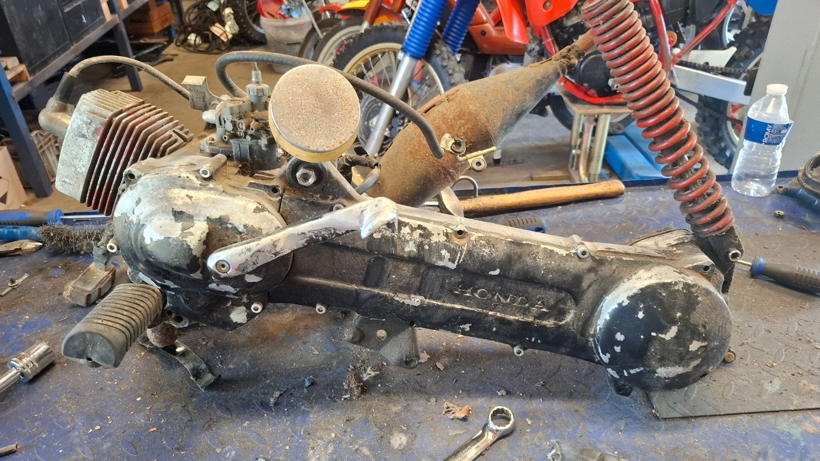 Te koop een honda wallaroo blok met vonk en kompressie, Fietsen en Brommers, Ophalen, Gebruikt, Blok, Honda wallaroo