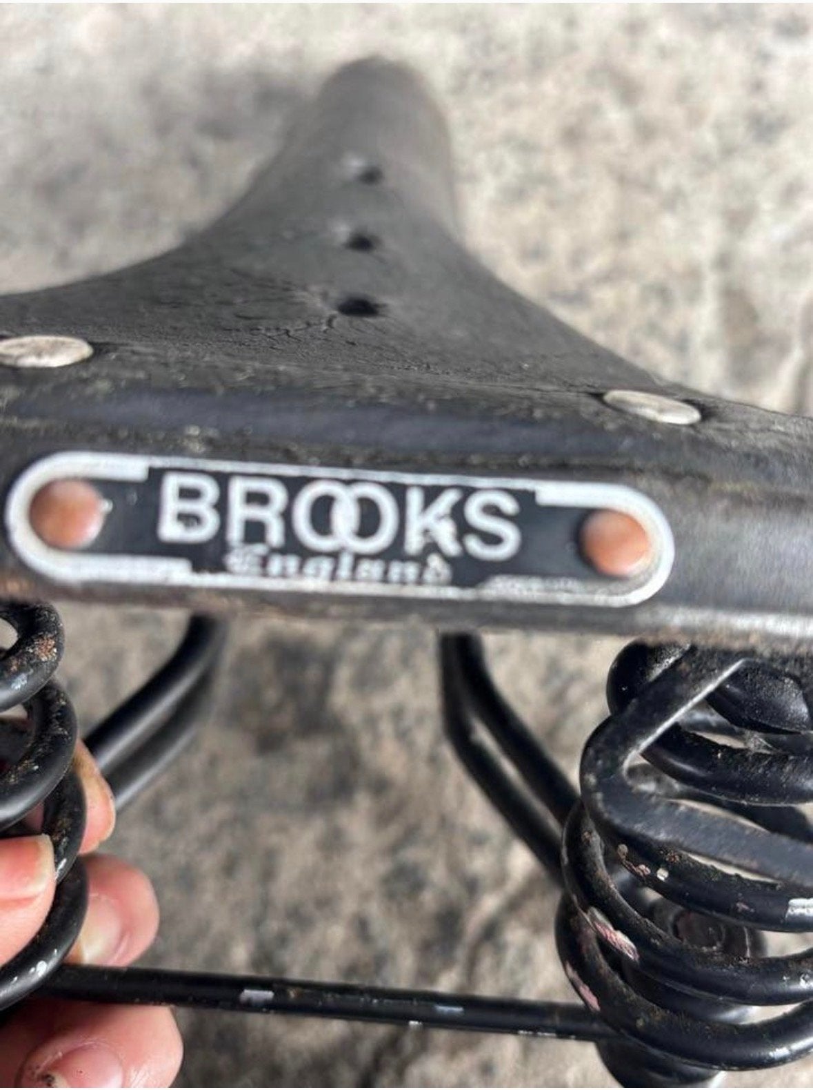 Brooks B67/B66 Geveerd Leren Zadel - Klassiek Engels Design, Fietsen en Brommers, Ophalen, Gebruikt, Leer, Zadel