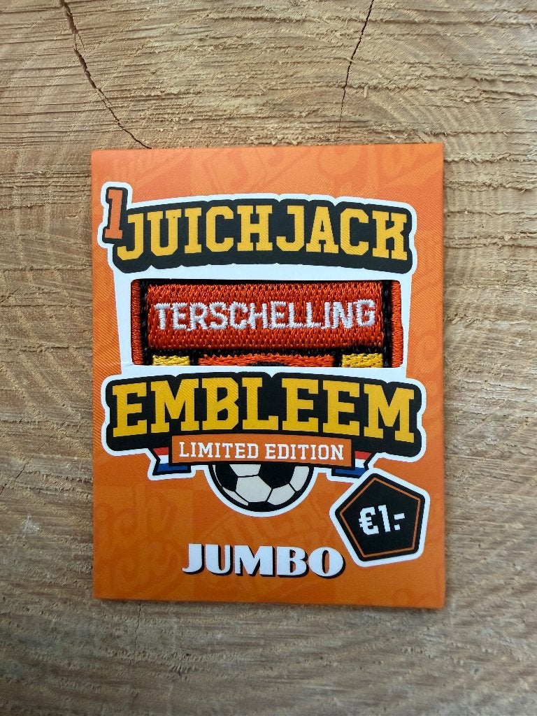 Terschelling Juichjack Embleem - Limited Edition Jumbo, Ophalen of Verzenden, Winkel, Super of Benzinepomp, Overige typen
