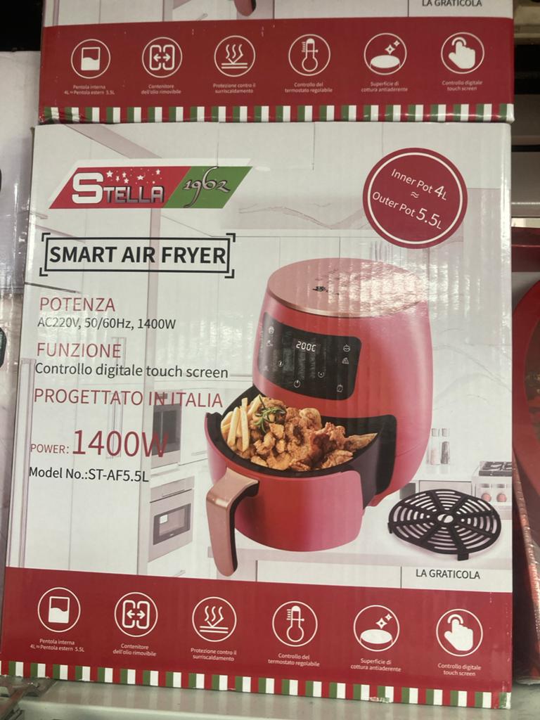 Stella Smart Airfryer 5.5L - Nieuw in doos, Witgoed en Apparatuur, Airfryers, Ophalen of Verzenden, Nieuw, Airfryer, 1500 gram of meer
