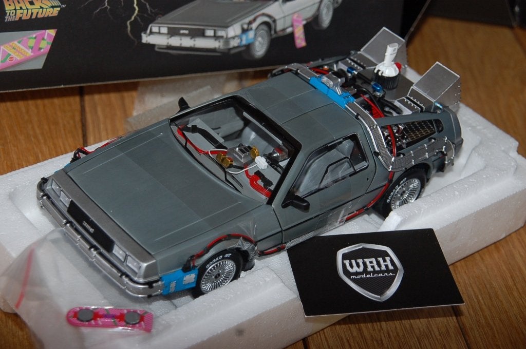DELOREAN BACK TO THE FUTURE TIME MACHINE Hothweels elite WRH, Verzenden, Zo goed als nieuw, Auto, Hot Wheels