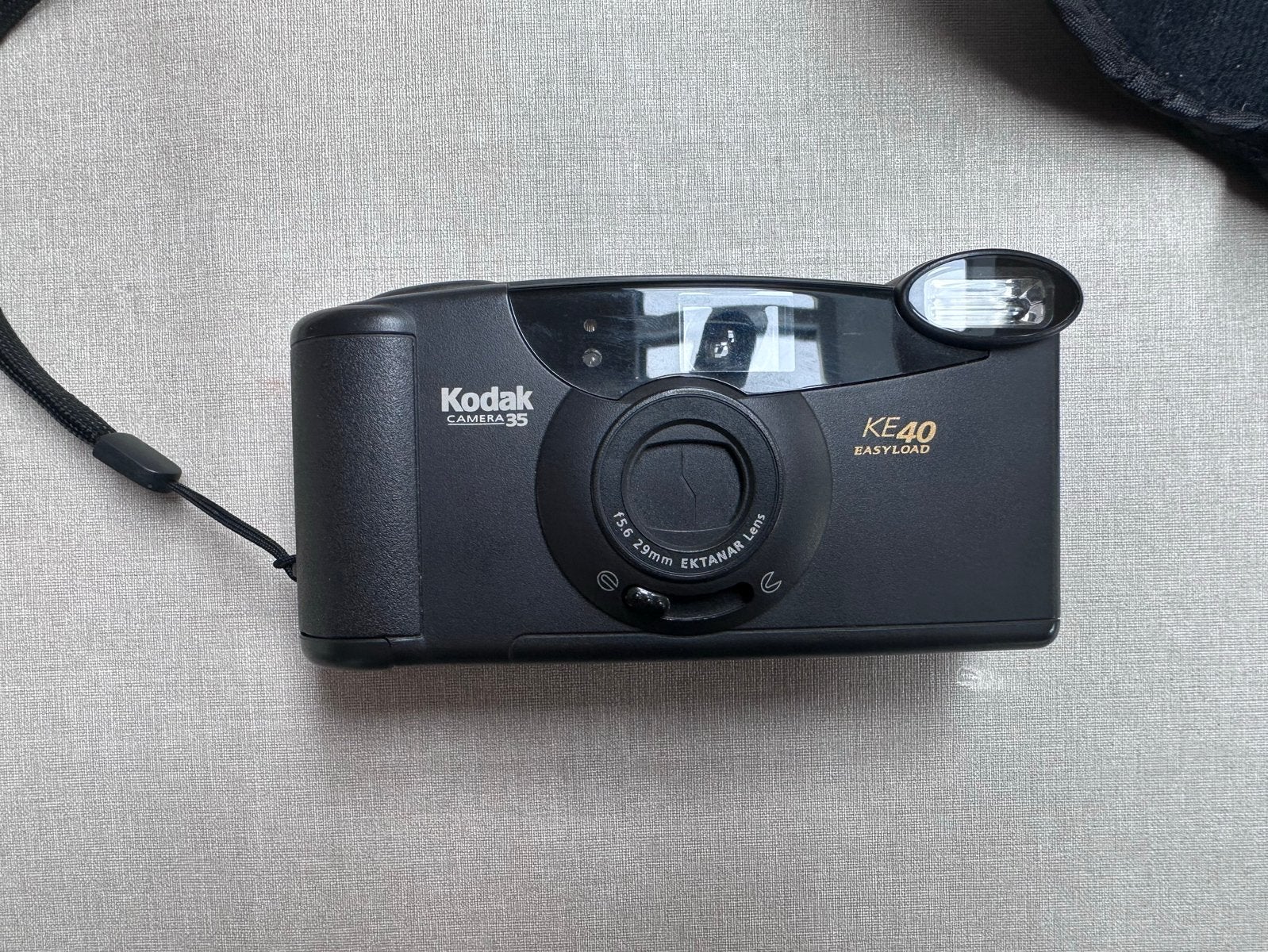 Kodak KE-40 Analoog Compact Fototoestel met Tasje, Ophalen of Verzenden, Gebruikt, Compact, Kodak
