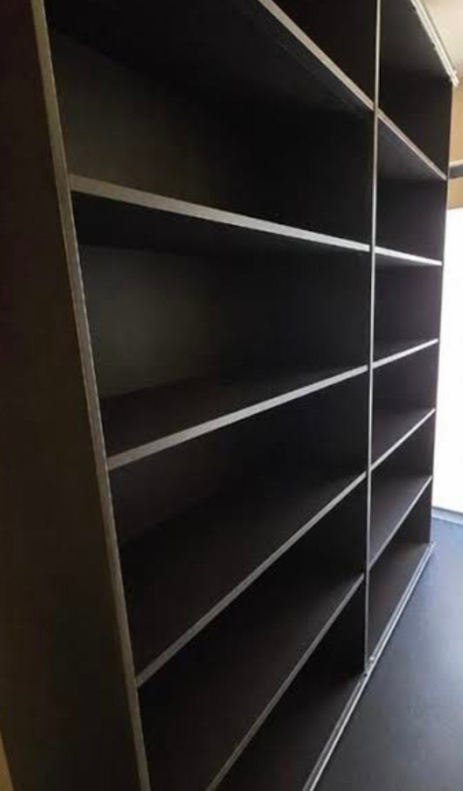 Donkerbruine planken komplement 9 stuks, Ophalen, Met plank(en), Gebruikt, 50 tot 100 cm