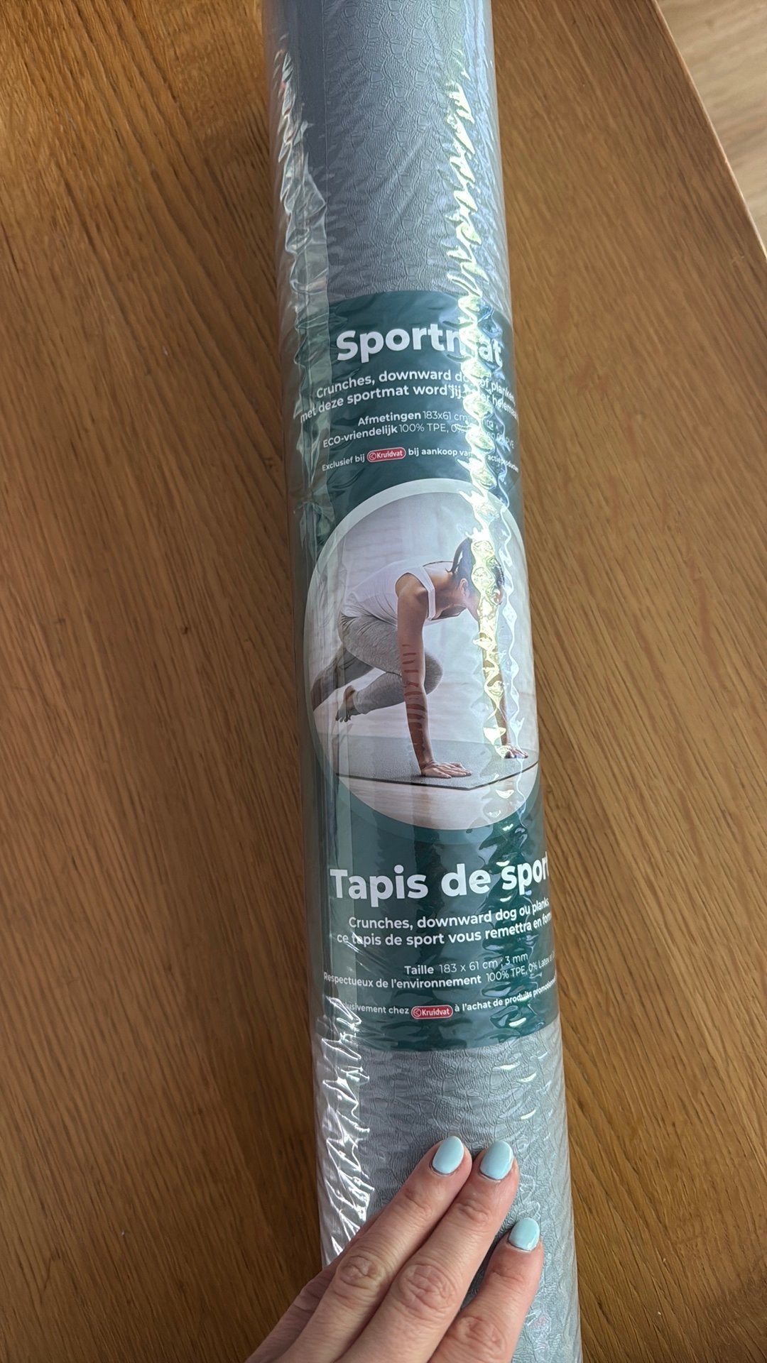 Sportmat, 183x61 cm, 3 mm, Ophalen, Nieuw, Yogamat