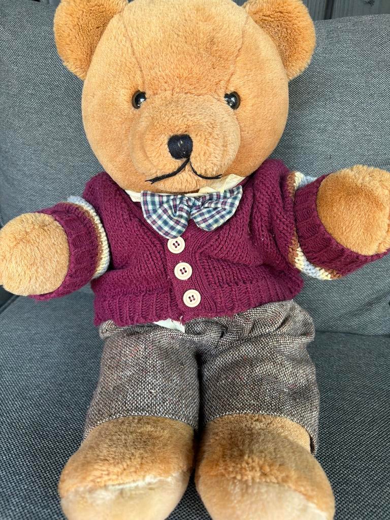Originele Bijenkorf teddybeer Bob uit de jaren '80, Gebruikt, Overige merken, Overige karakters, Beer
