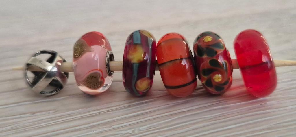 Trollbeads kralen, Sieraden, Tassen en Uiterlijk, Bedels, Ophalen, Glas of Kristal, Zo goed als nieuw, Trollbeads
