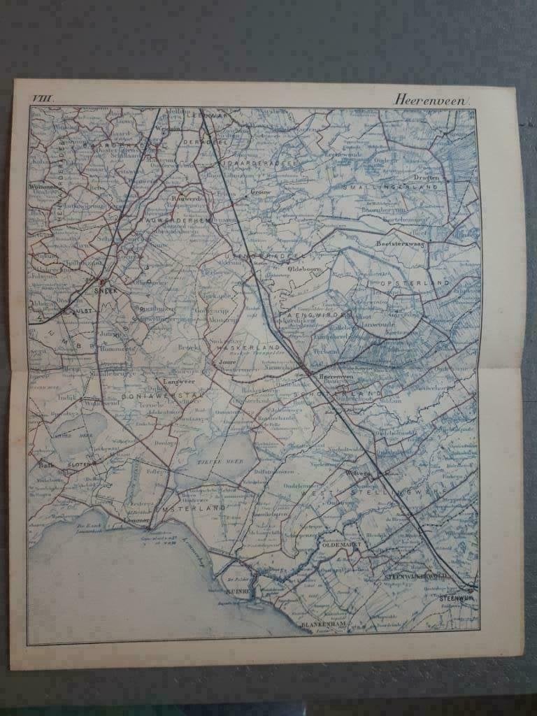 08 / Heereveen /Beesterzwaag / Opsterland / Balk/ Litho 1885, Ophalen of Verzenden