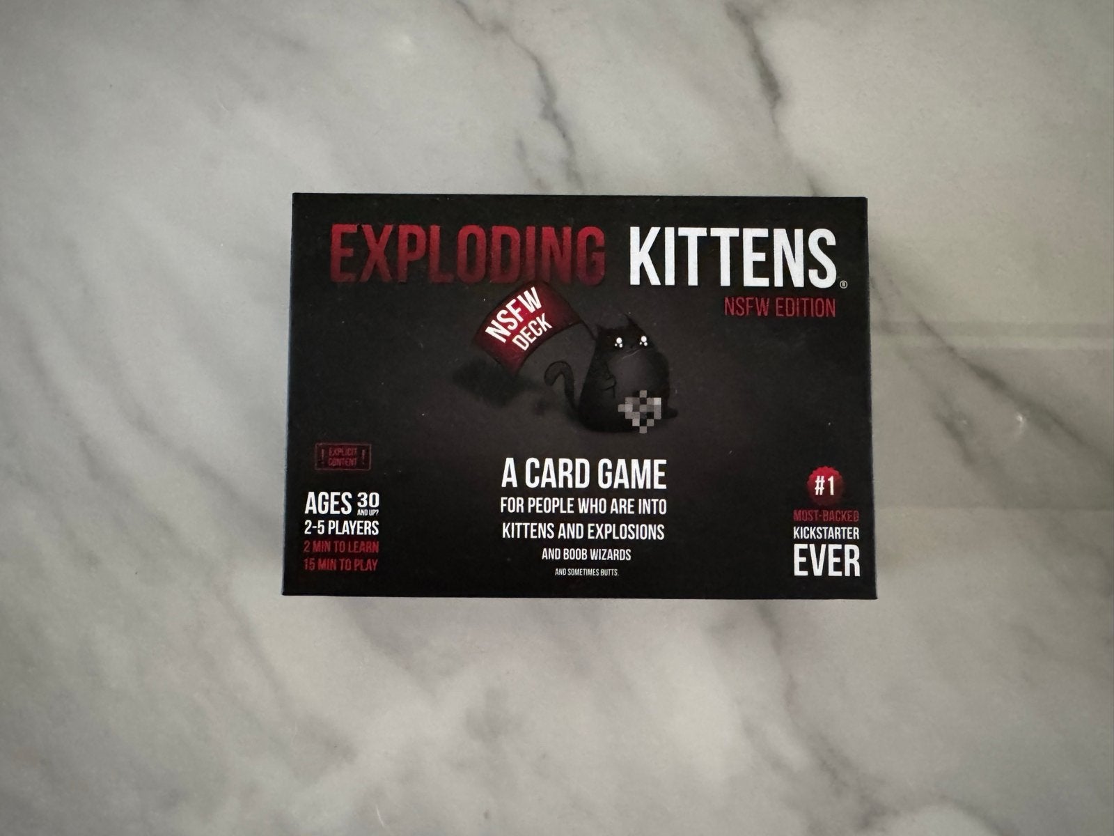 Exploding Kittens NSFW Edition Kaartspel, Drie of vier spelers, Ophalen of Verzenden, Zo goed als nieuw
