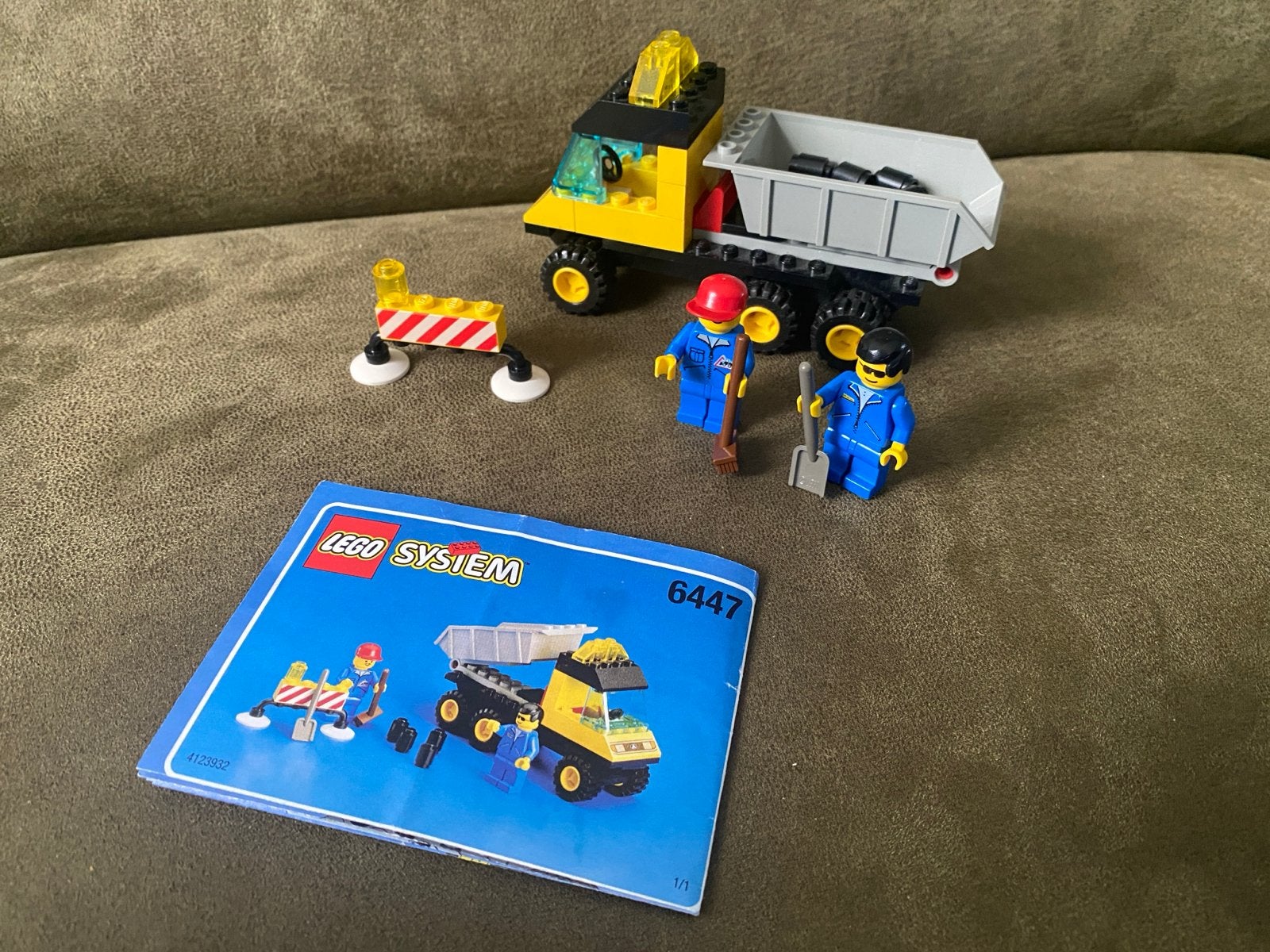 Lego System 6447 Kiepwagen met 2 Minifiguren en Instructies, Kinderen en Baby's, City, Lego, Ophalen of Verzenden, Zo goed als nieuw