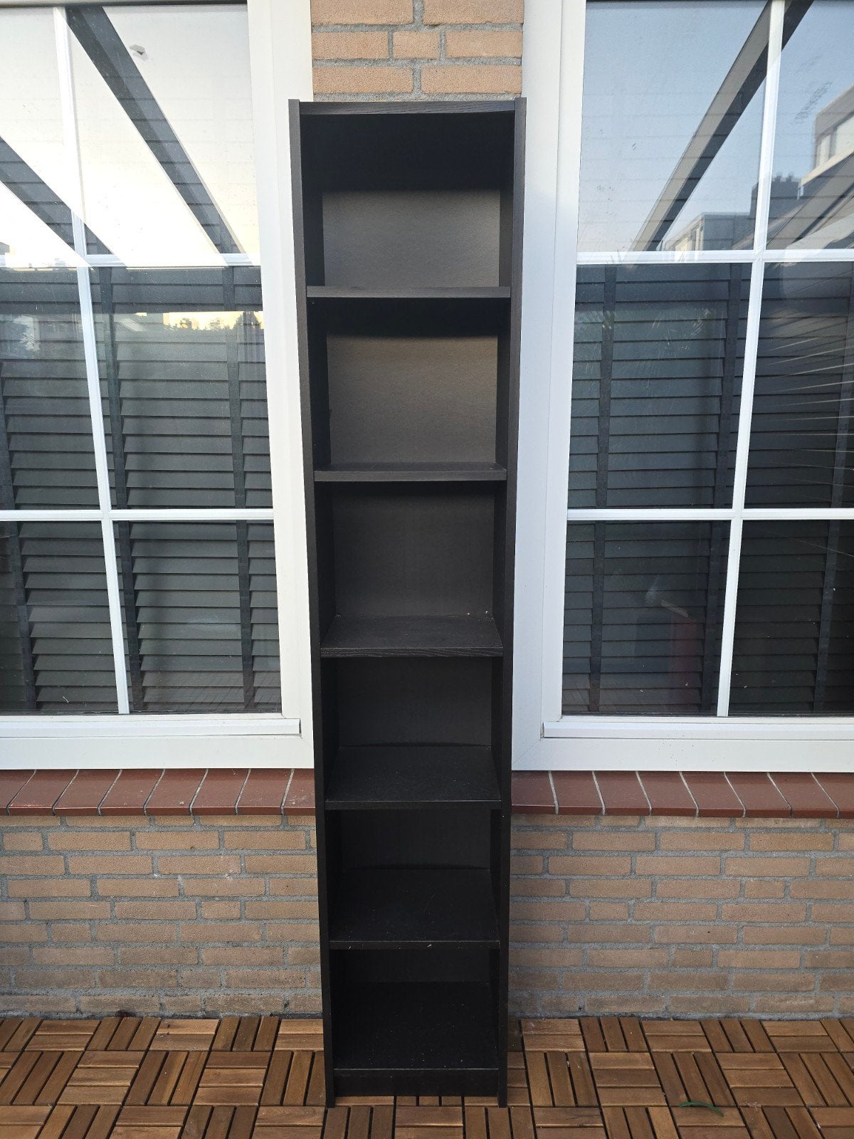 IKEA Billy Kast - Gebruikt Zwart Bruin, Huis en Inrichting, Kasten | Boekenkasten, Ophalen, Met plank(en), Gebruikt, 200 cm of meer