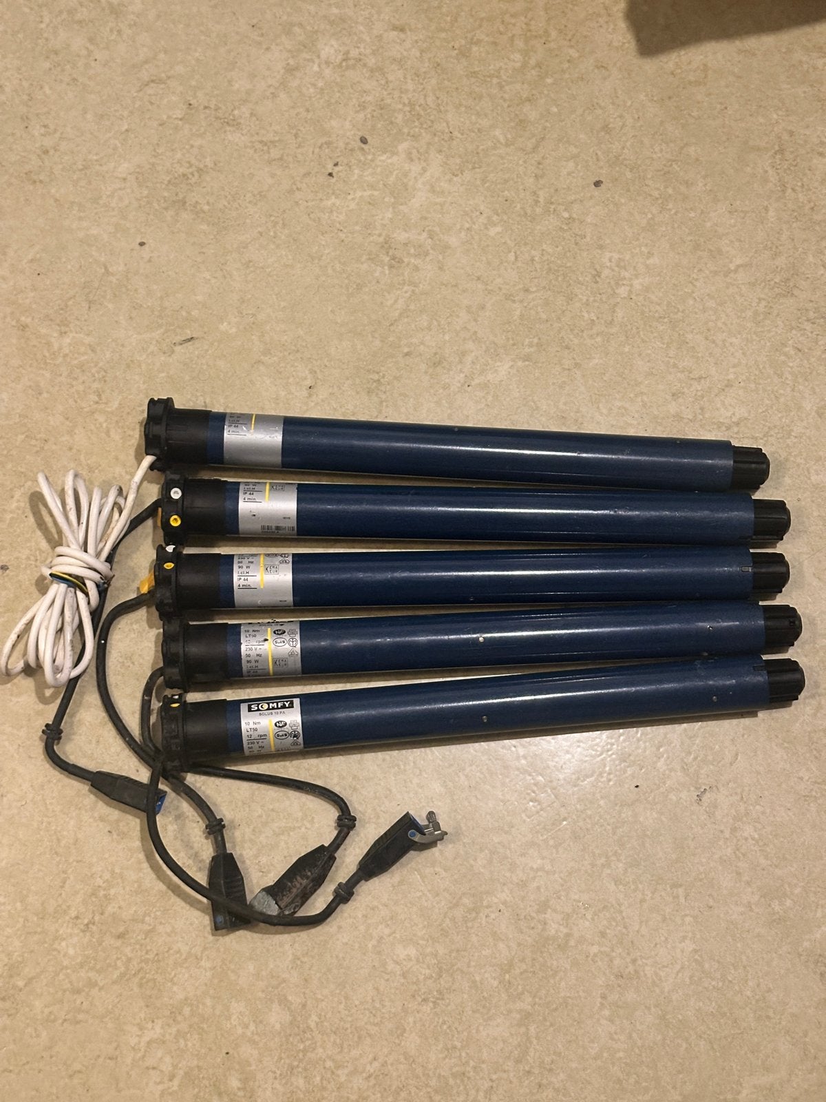 Somfy Solus 10 Nm  Rolluikmotoren (5 stuks), Ophalen of Verzenden, Zo goed als nieuw, Elektromotor, Minder dan 1400 rpm
