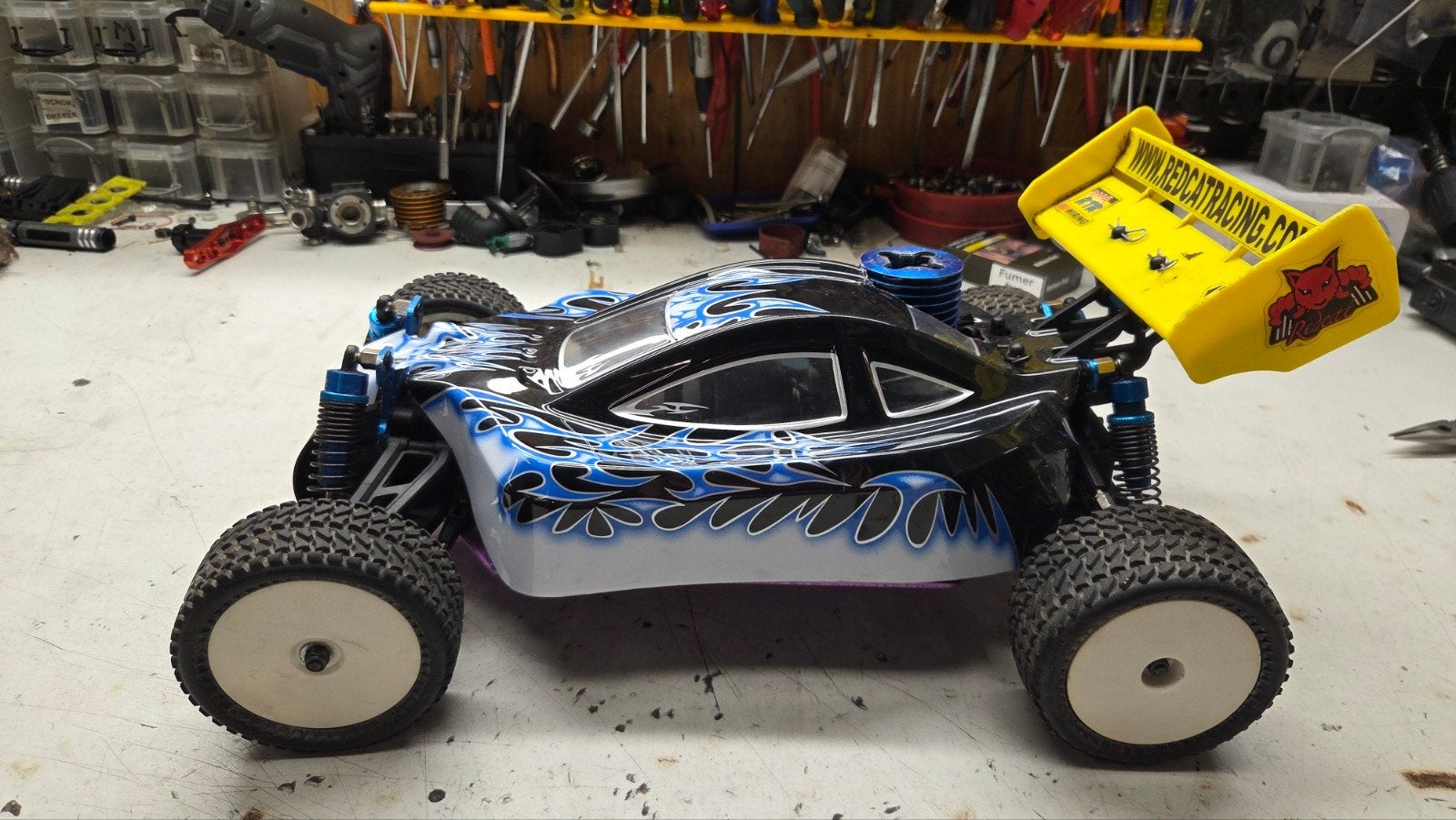 Te koop leuke hsp, Ophalen of Verzenden, Gebruikt, Schaal 1:10, Nitro