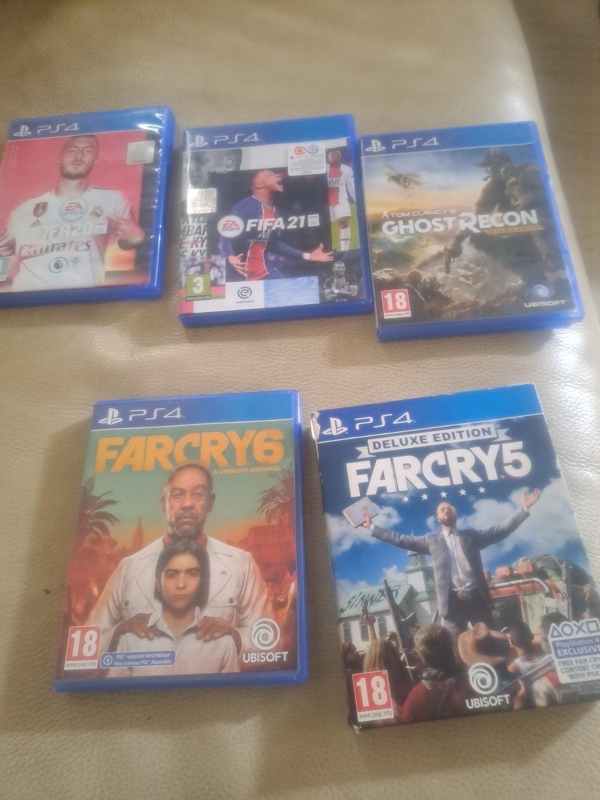 PS4 Games: FIFA 20, FIFA 21, Ghost Recon, Far Cry 5 & 6, Spelcomputers en Games, Avontuur en Actie, Gebruikt, Vanaf 18 jaar, Ophalen of Verzenden