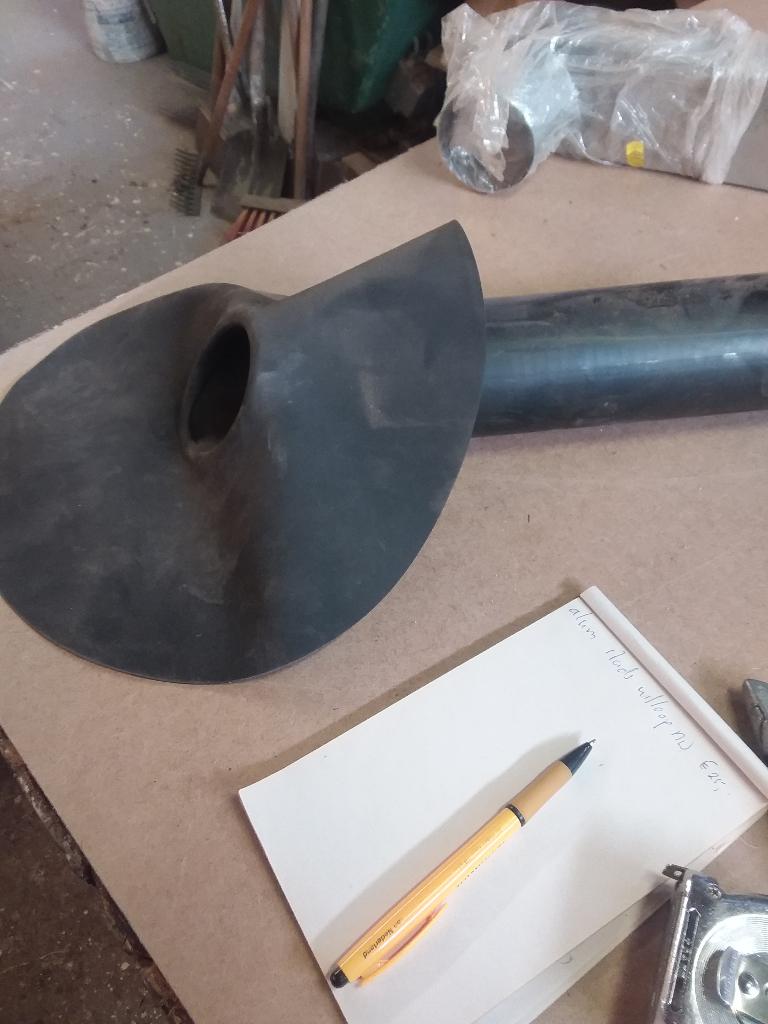 Plakplaat EPDM hemelwaterafvoer., Ophalen, Nieuw, Minder dan 2 meter, 80 mm of meer