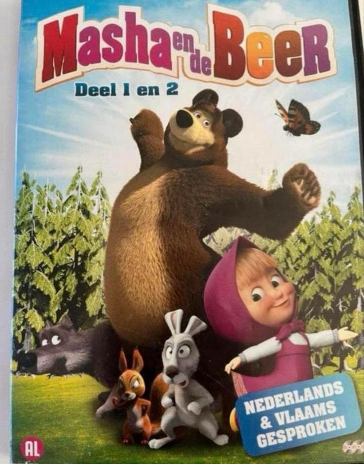 Masha en de Beer - Deel 1en 2 (Nederlands & Vlaams gesproken, Alle leeftijden, Ophalen of Verzenden, Zo goed als nieuw