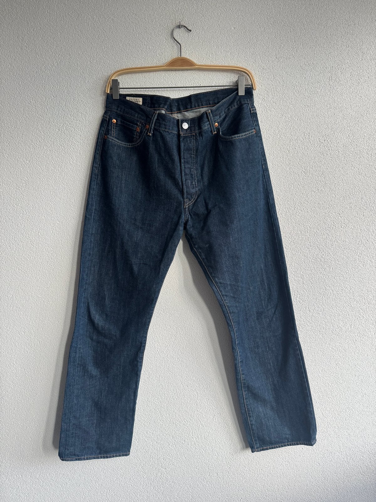 Levi’s 501 donker blauwe denim jeans W36 L32, W36 - W38 (confectie 52/54), Levi's, Blauw, Ophalen of Verzenden