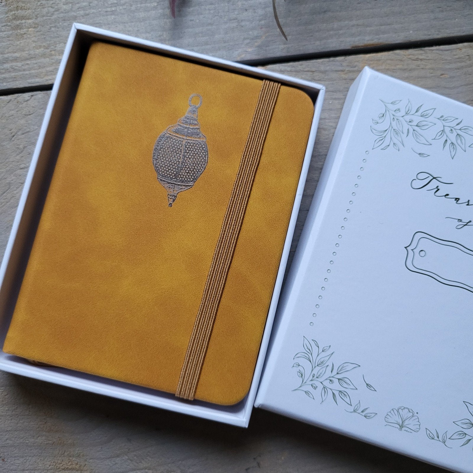 Bulletjournal mini lantaarn oker geel, Verzenden, Nieuw