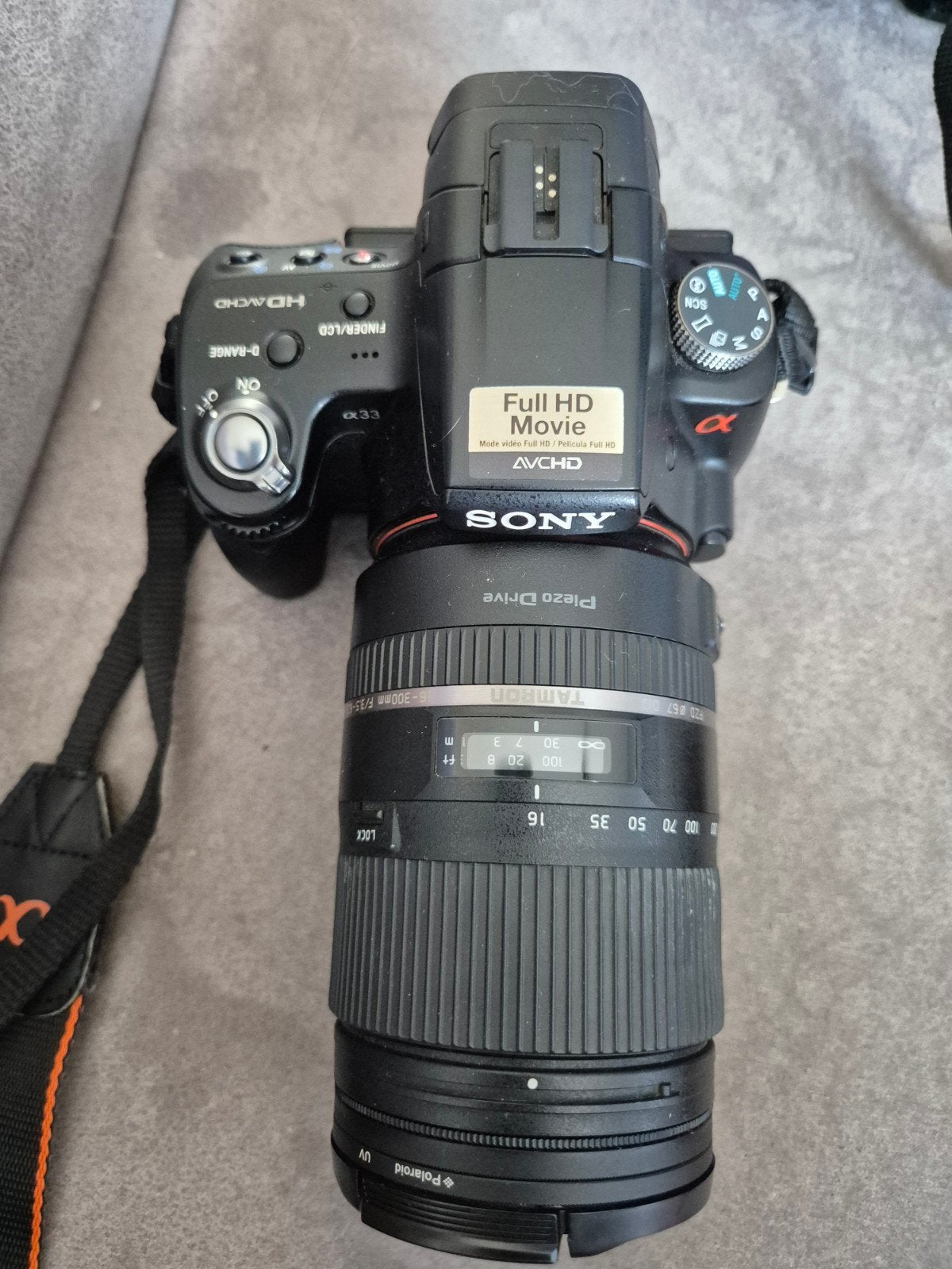 Sony Alpha A33 met 2 lenzen (UV en polaroid filter), Ophalen, Gebruikt, Sony, Autofocus