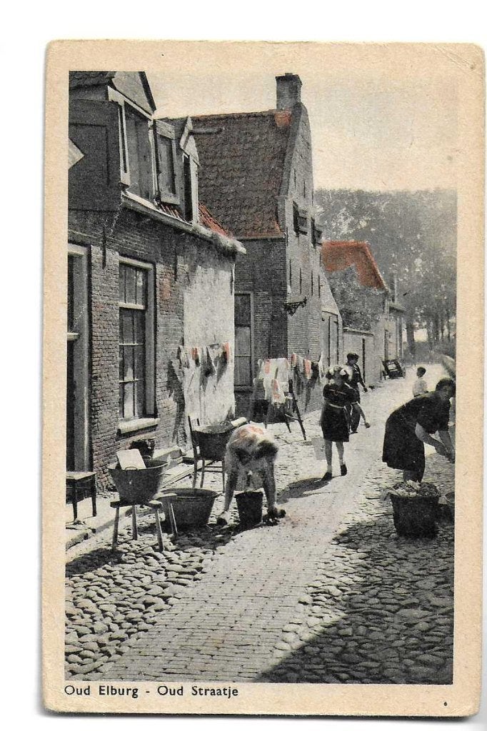 elburg  uitg nuss  wasvrouwen  ingekleurd  1920?, Verzenden, Voor 1920, Ongelopen, Gelderland