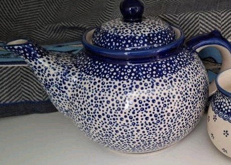 Bunzlau Pools servies, theepot 1300 ml, Gebruikt, ., Keramiek, Overige typen