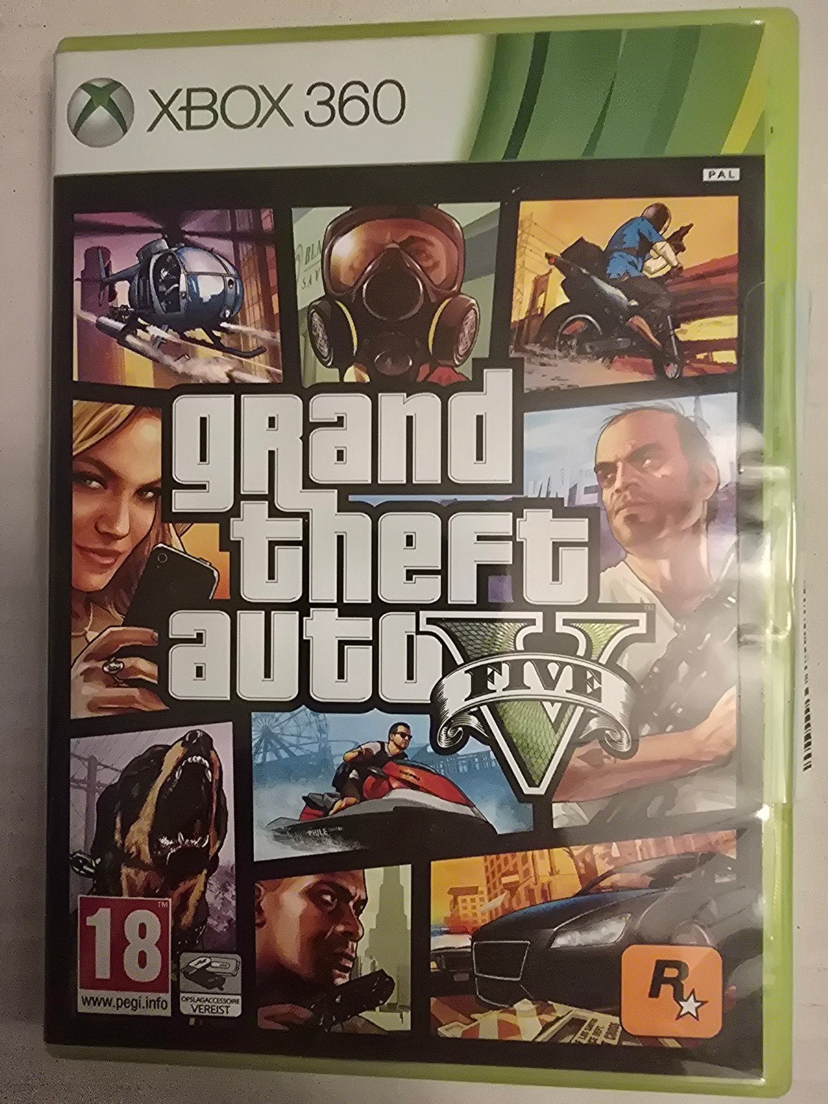 Grand Theft Auto V (GTA 5) Xbox 360 - met kaart, Avontuur en Actie, Online, Vanaf 18 jaar, 1 speler