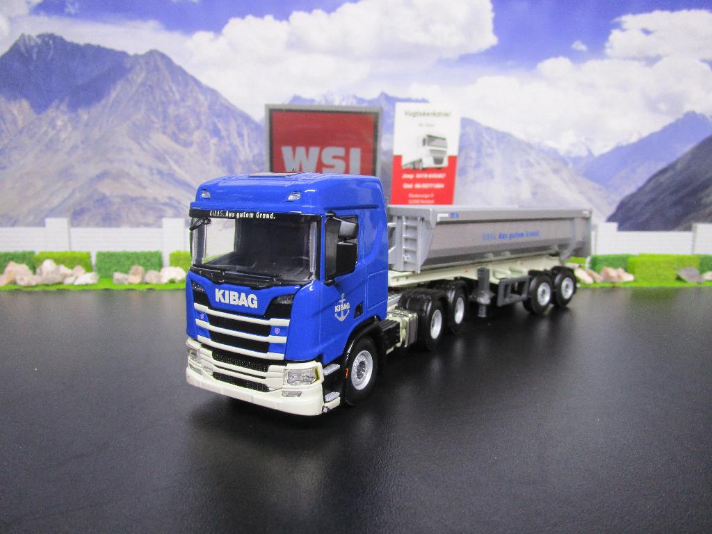 Wsi 01-4170 Scania R Highline CR20N , Kibag, Hobby en Vrije tijd, Modelauto's | 1:50, Ophalen, Nieuw, Bus of Vrachtwagen, Wsi