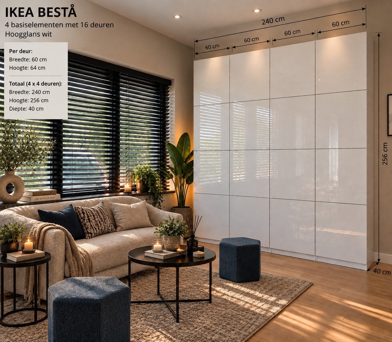 BESTÄ kast Ikea groot, Huis en Inrichting, Ophalen, Met deur(en), 200 cm of meer, Zo goed als nieuw