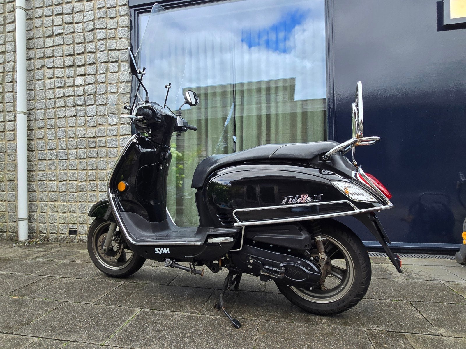 SYM Fiddle III Scooter - blauw kenteken, Fietsen en Brommers, Ophalen, Gebruikt, Benzine, Fiddle