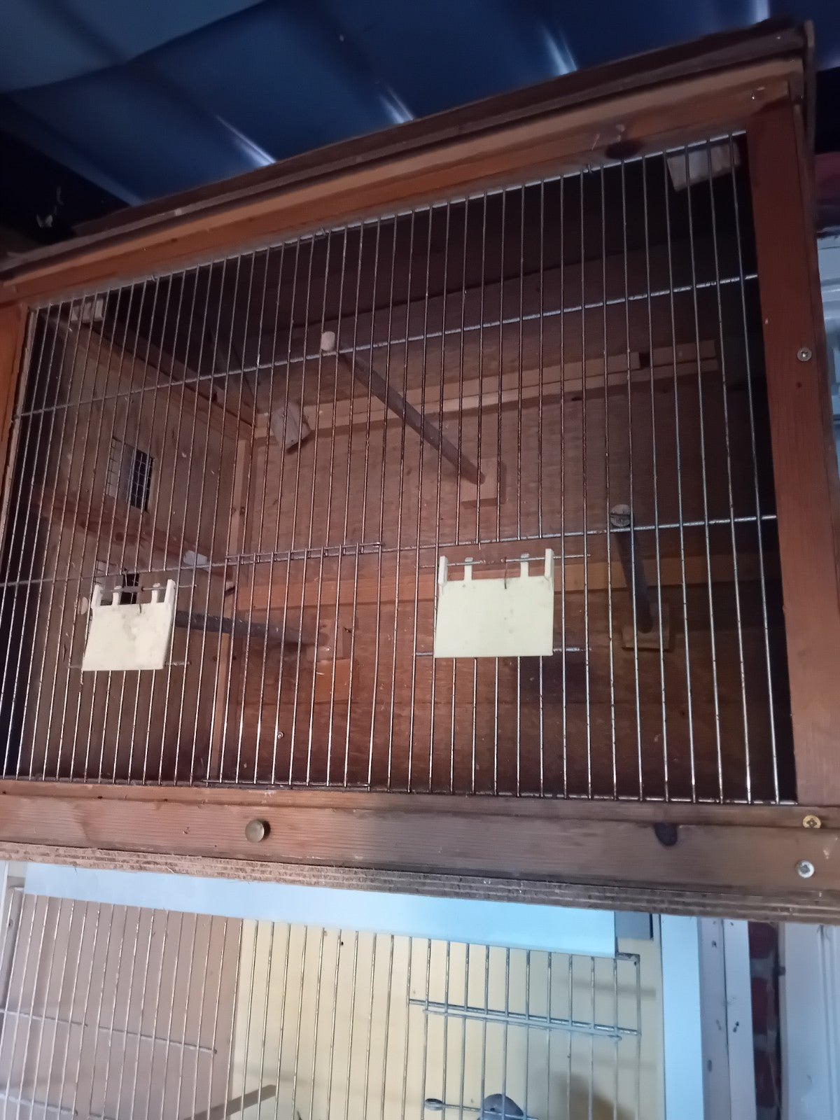 twee hokjes  voor  vogels, Ophalen of Verzenden, Hout, Vogelkooi