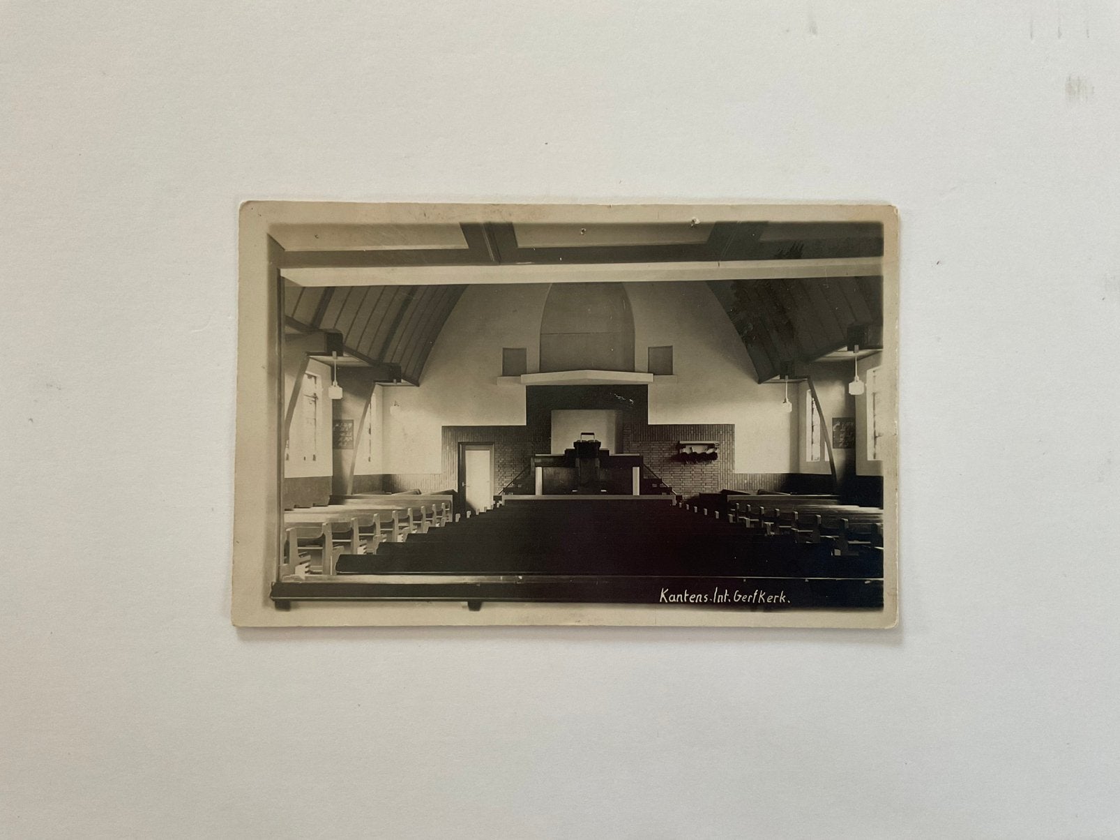Kantens Interieur Ger. Kerk II ansichtkaart #20, Ophalen of Verzenden, Voor 1940, Gebruikt, Overige onderwerpen
