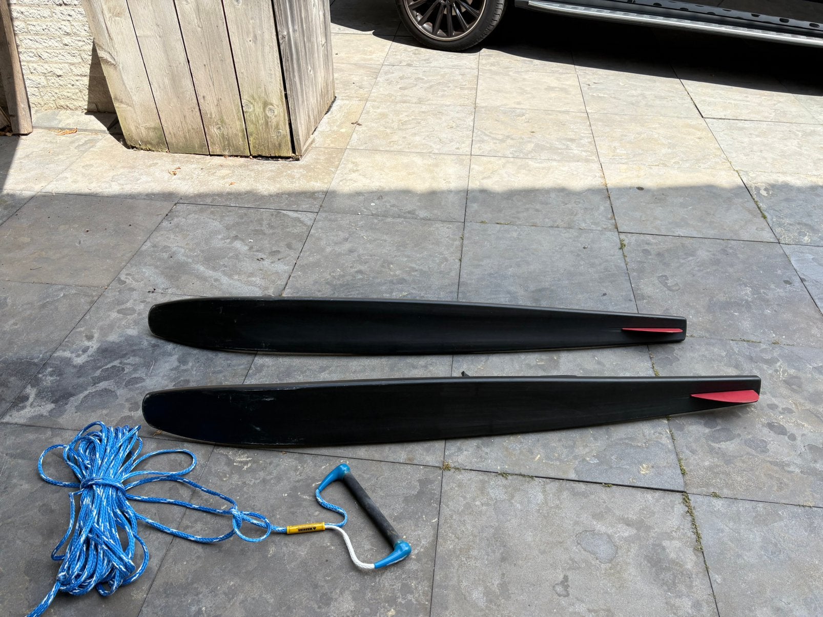 Waterskie, Ophalen, Met skitouw, Gebruikt, Waterski's