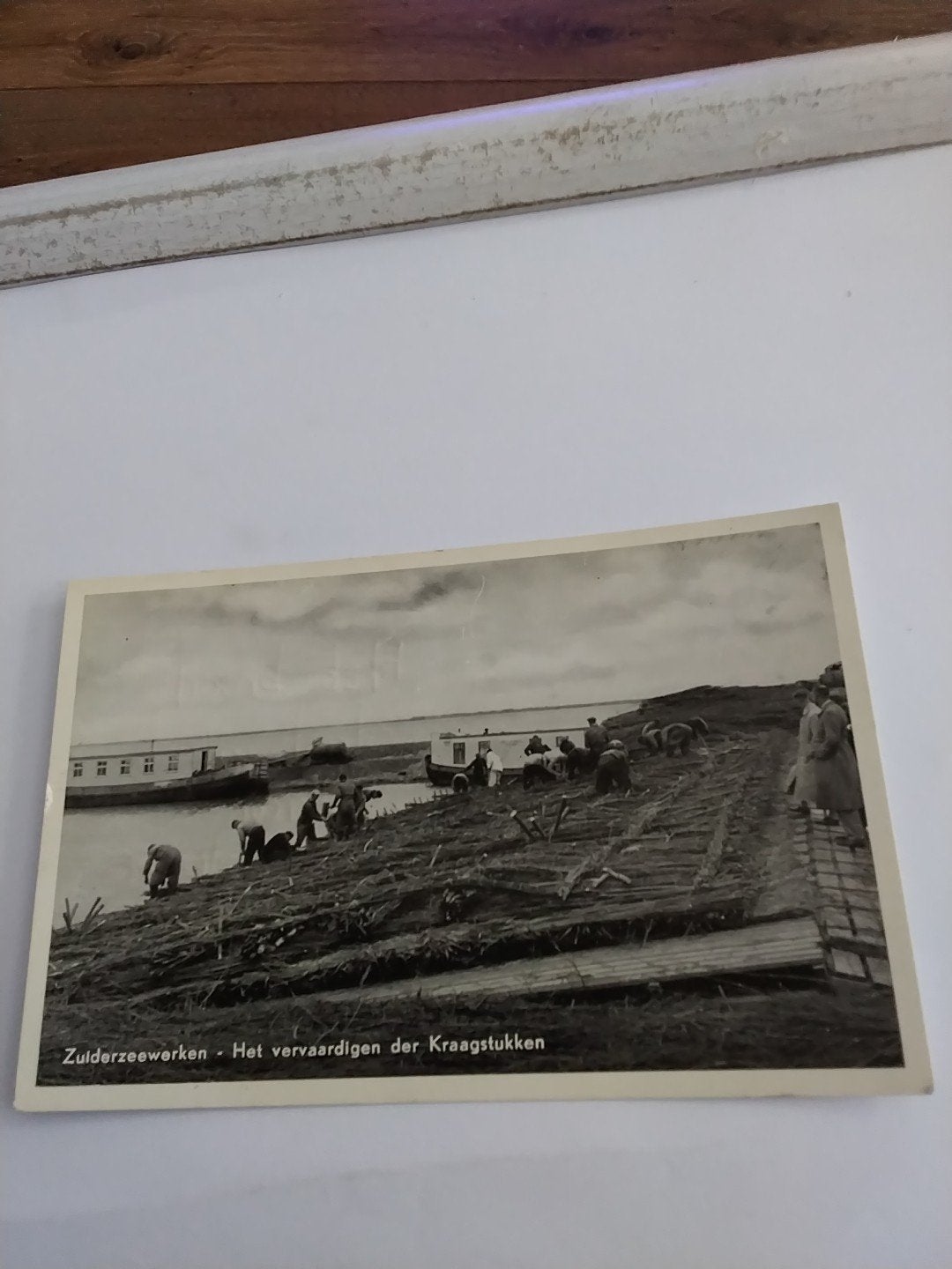 Zeldzame ansichtkaart Zuiderzeewerken - Kraagstukken, Ophalen of Verzenden, Zuid-Holland