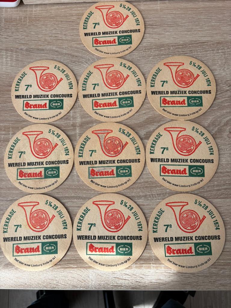WMC 1974 - unieke bierviltjes - 50 jaar oud, Ophalen, Zo goed als nieuw, Overige typen