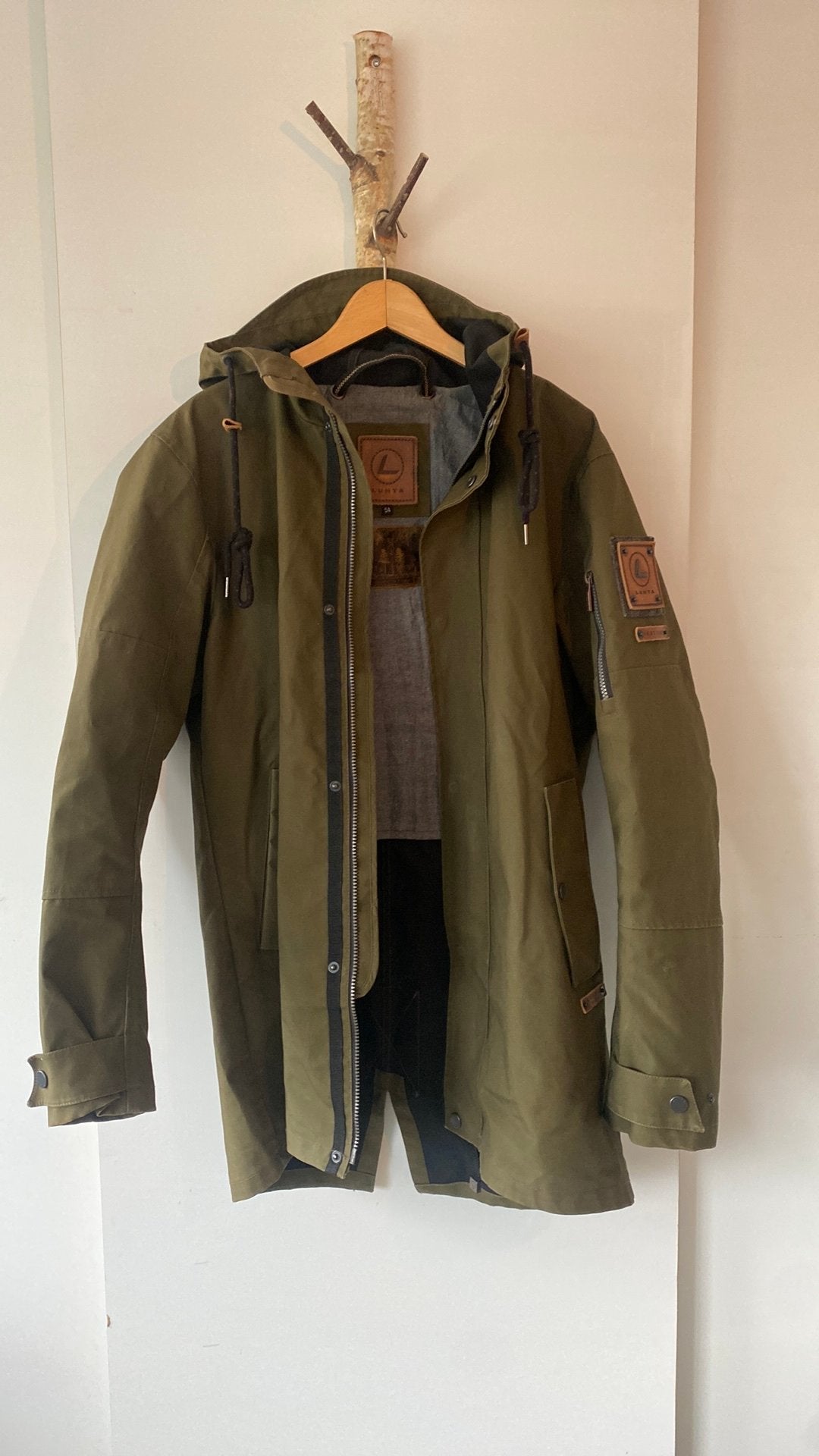 Heren parka jas Maat 54, Ophalen of Verzenden, Zo goed als nieuw, Maat 52/54 (L), Blauw