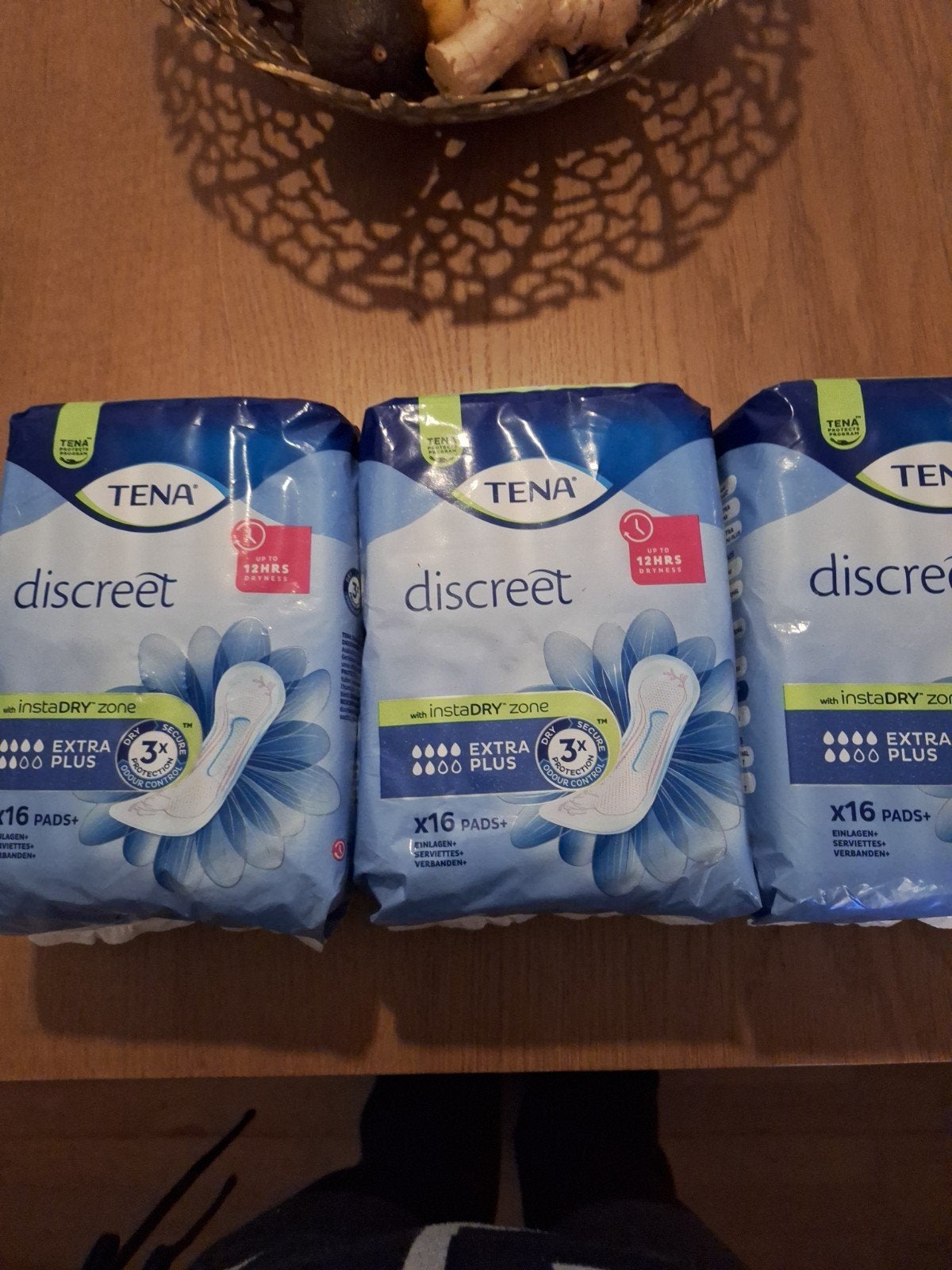 Tena discreet. 3 pakken a 16 pads, Diversen, Ophalen