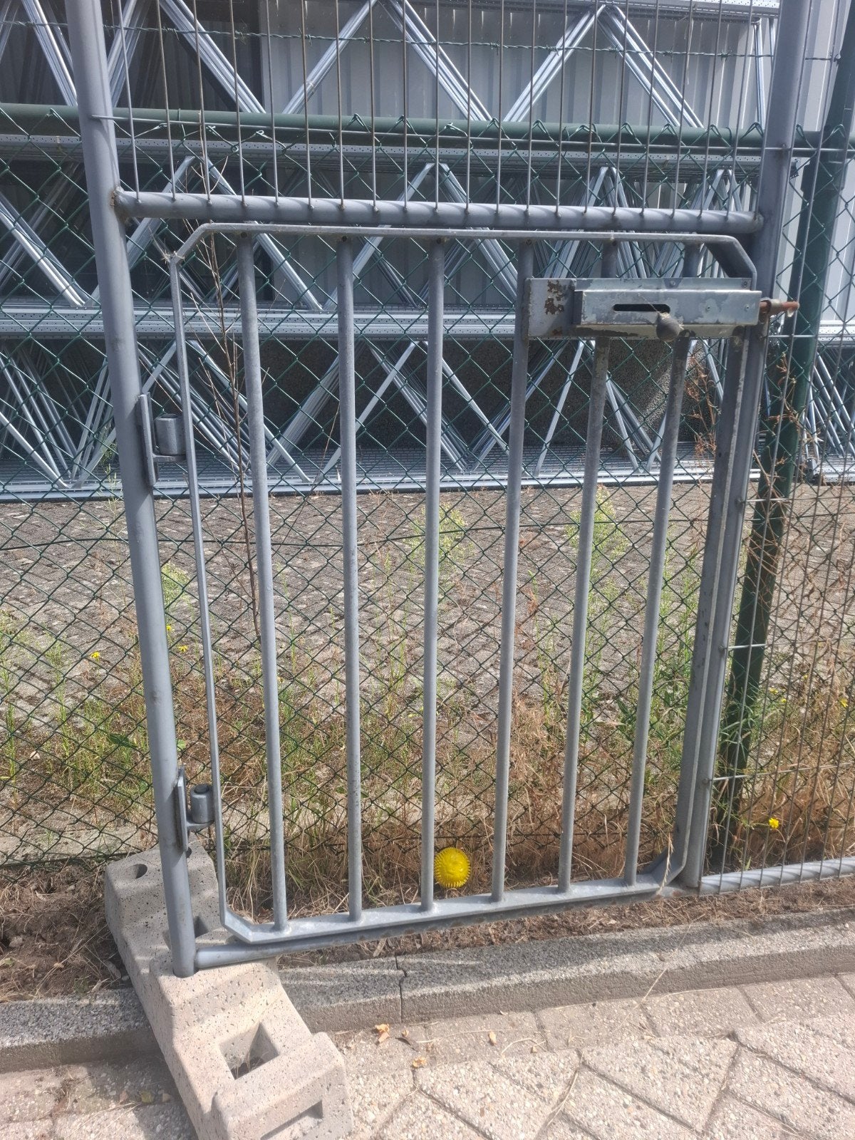 hekwerk en Deur. gegalvaniseerd, Ophalen, IJzer