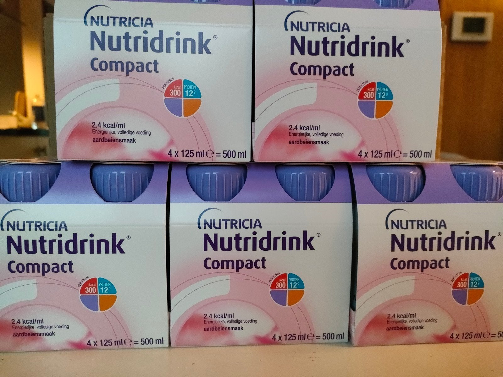 nutridrink compact aardbei 20 flesjes, Ophalen of Verzenden
