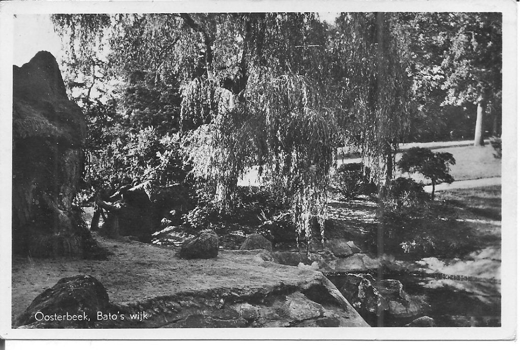 Oosterbeek, Bato's wijk - Oude Ansichtkaart (1952), Ophalen of Verzenden, 1940 tot 1960, Gelopen, Gelderland