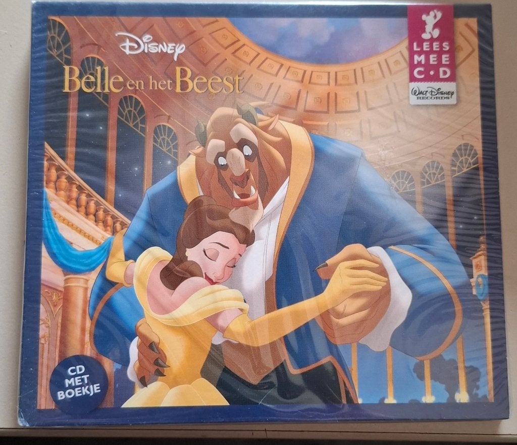 Belle en het beest Disney lees mee cd met boekje 14 x 13 cm, Ophalen of Verzenden