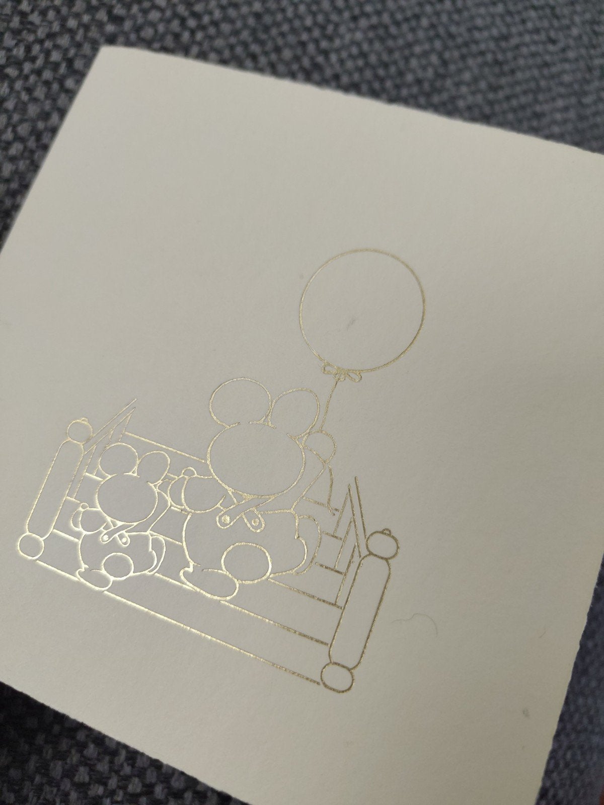 Kaart met gouden afbeelding, Ophalen of Verzenden, 2000 tot heden, Geboortekaartje