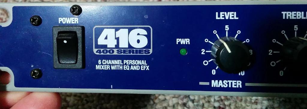 Art 416 audio mixer, Ophalen of Verzenden, Gebruikt, 5 tot 10 kanalen, Microfooningang