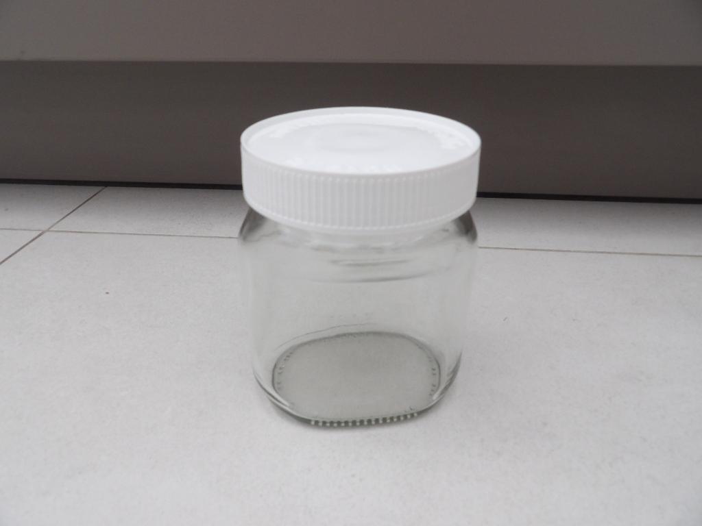 70 lege nutella potjes met wit schroef deksel 10 cm x 8 cm, Ophalen of Verzenden, Zo goed als nieuw